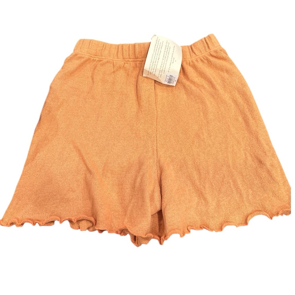 Savannah Morrow The Label Cora Shorts XS Peach Organic Cotton NWT - Picture 3 of 3
